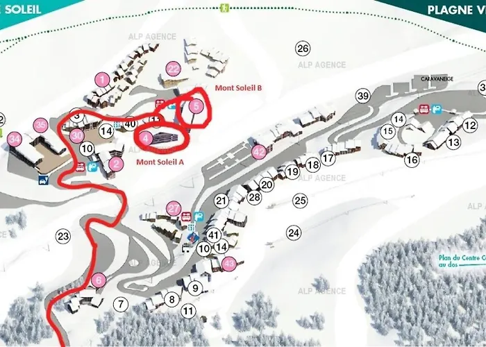 Le Mont Soleil B - 2 Pieces 5 Pers - Le Mont-soleil B - 609msb - Plagne Soleil Mae-9354 لا بلاني